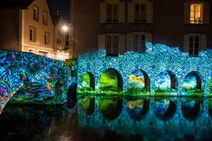 Chartres Basse ville Lavoir mis en lumières